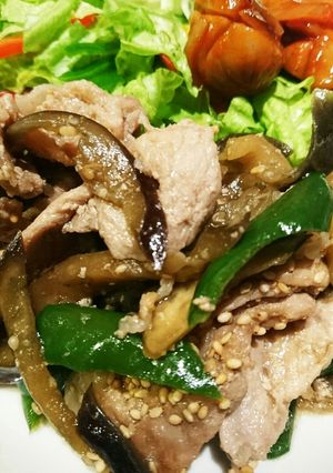 簡単❤豚肉と茄子とピーマンの味噌炒め-レシピのメイン写真