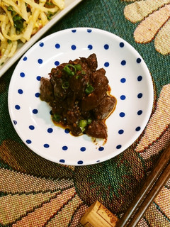 牛こまこんにゃく味噌煮-レシピのメイン写真