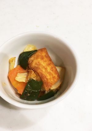 簡単!野菜と厚揚げの味噌炒め-レシピのメイン写真