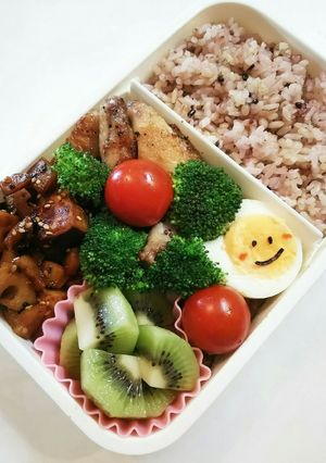 お弁当(11/2)蓮根と南瓜の甘辛炒め-レシピのメイン写真