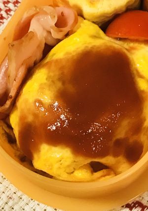 【お弁当】ミートボールのプチオムレツ-レシピのメイン写真