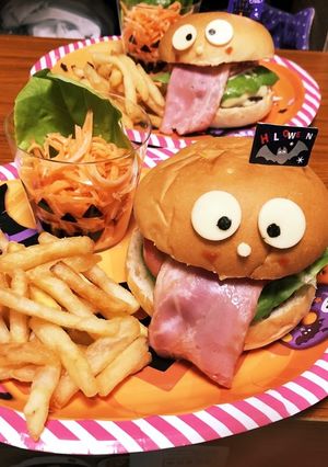 ハロウィンハンバーガー-レシピのメイン写真