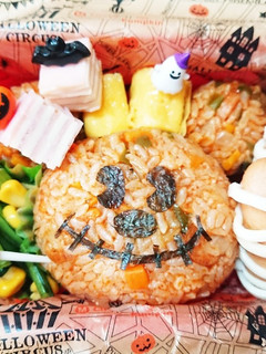 幼稚園のお弁当第19段!!ハロウィン♪-レシピのメイン写真