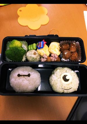 キャラ弁　ベイマックス　マイク-レシピのメイン写真