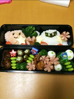 キャラ弁 星のカービィ-レシピのメイン写真
