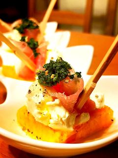 柿と生ハムのピンチョス-レシピのメイン写真