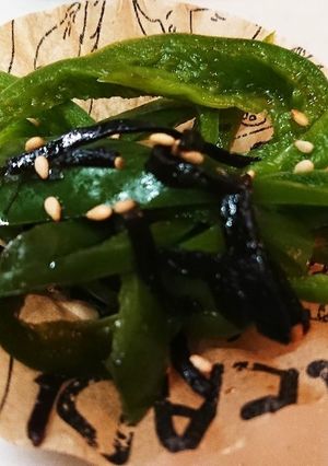 ピーマンと塩昆布のおひたし-レシピのメイン写真