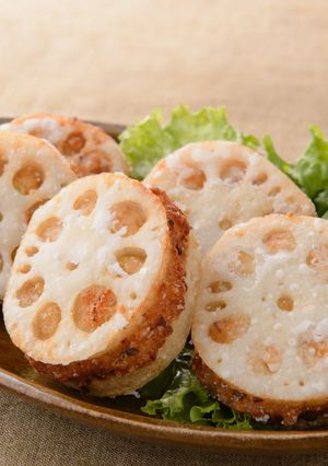 れんこんのはさみ揚げ-レシピのメイン写真