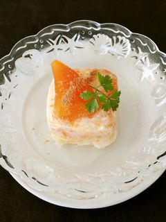 季節のデザート!柿のフローズンヨーグルト-レシピのメイン写真