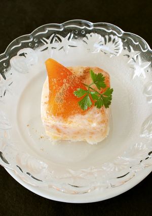 季節のデザート！柿のフローズンヨーグルト-レシピのメイン写真
