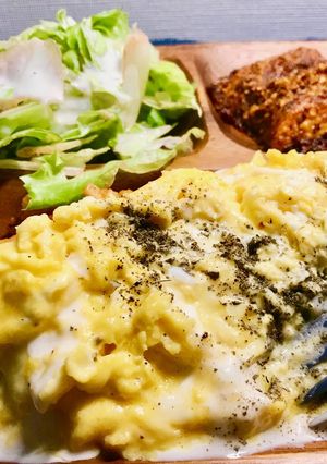 糖質オフ♡チーズカリフラワーオムライス-レシピのメイン写真