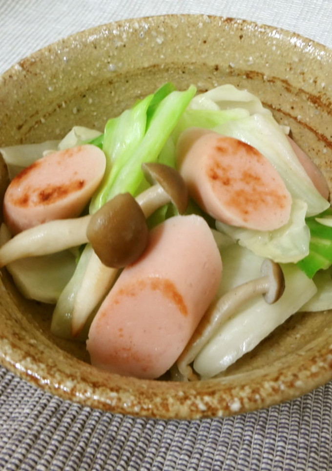 簡単朝ごはん！魚肉ソーセージの野菜炒め-レシピのメイン写真