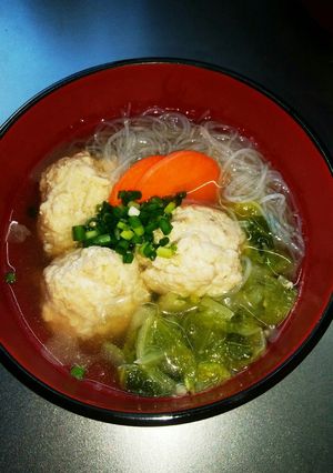 寒い日には鶏つくね団子スープで♡-レシピのメイン写真