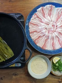 美味しいごまだれで豚しゃぶを食べよう!-レシピのメイン写真