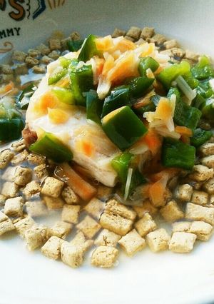 犬ご飯　白身魚のあんかけ-レシピのメイン写真