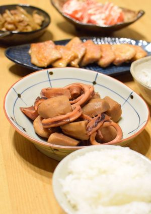 ほっこりおかず♡里芋とイカの煮物♪-レシピのメイン写真