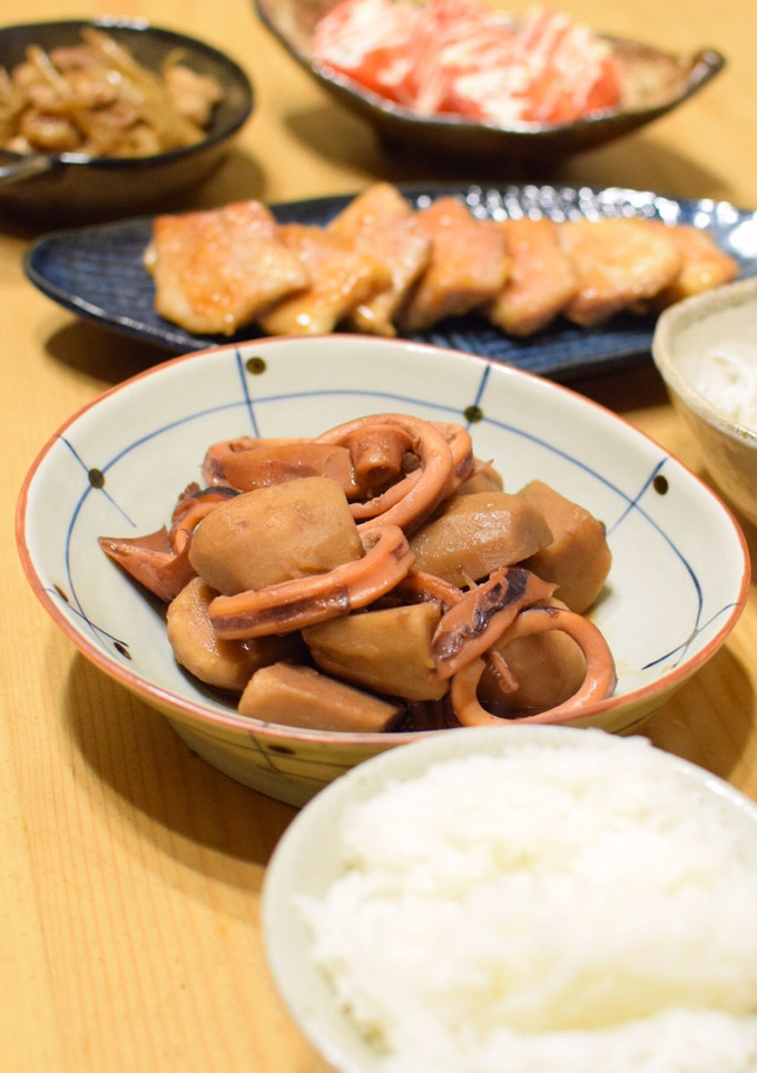 ほっこりおかず♡里芋とイカの煮物♪-レシピのメイン写真