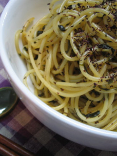 大葉にんにく醤油で★ゆかりのパスタ♪-レシピのメイン写真