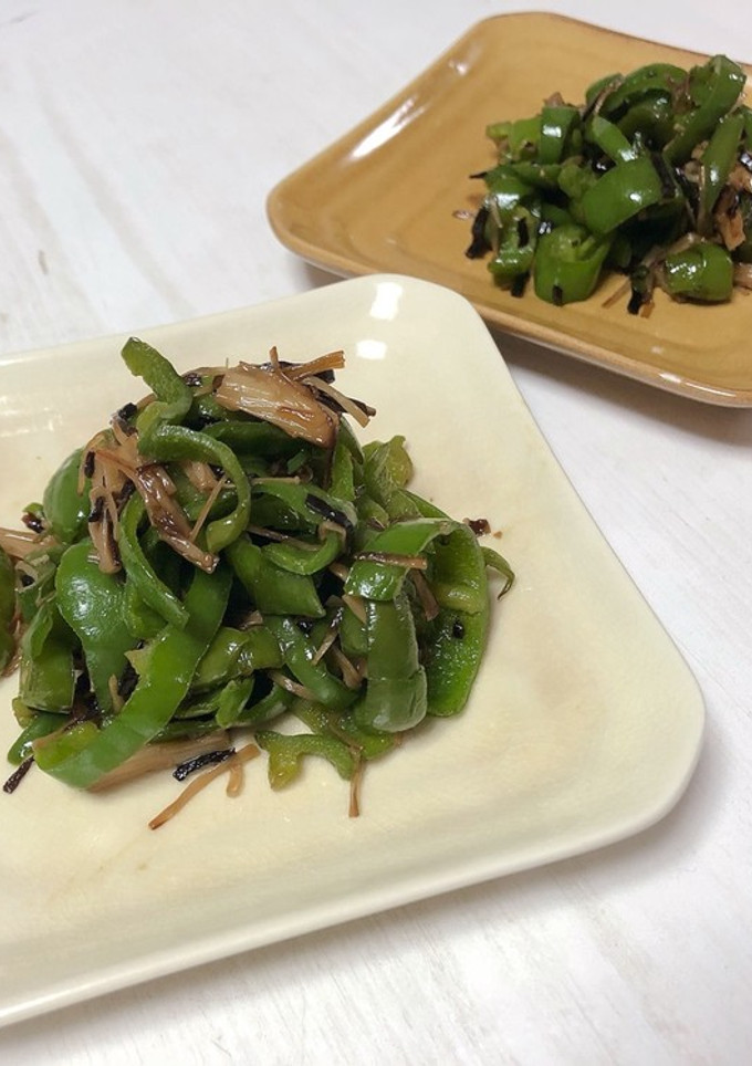簡単副菜！ピーマンとえのきの塩昆布-レシピのメイン写真