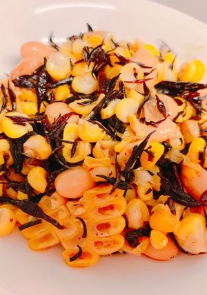 豆とひじきとコーンの酸っぱサラダ-レシピのメイン写真