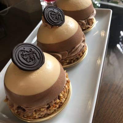 キャラメルショコラドームケーキ by cremson 【クックパッド