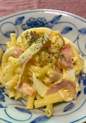 ベーコン卵マカロニサラダ-レシピのメイン写真