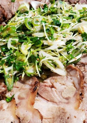 ピリ辛ネギ焼豚-レシピのメイン写真