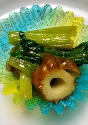 簡単お弁当おかず☆ちくわと小松菜炒め-レシピのメイン写真