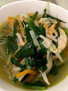ニラもやしスープ(にんにくと生姜入り)-レシピのメイン写真