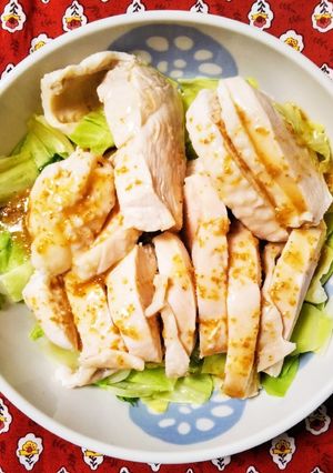 ボイルドチキン-レシピのメイン写真