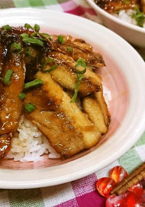 ご飯がススム～！【イワシのかば焼き丼】-レシピのメイン写真