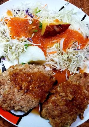 ヘルシーふわふわ豆腐ハンバーグ-レシピのメイン写真
