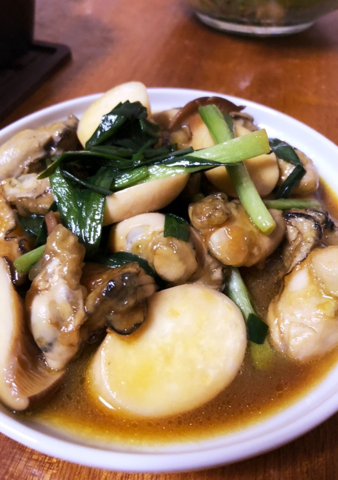 牡蠣とエリンギの醤油炒め-レシピのメイン写真