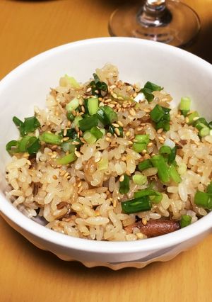 柿の種ご飯 悪魔のおにぎり風-レシピのメイン写真