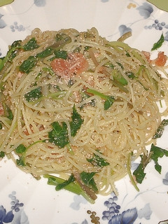 ウド菜とたらこのパスタ-レシピのメイン写真