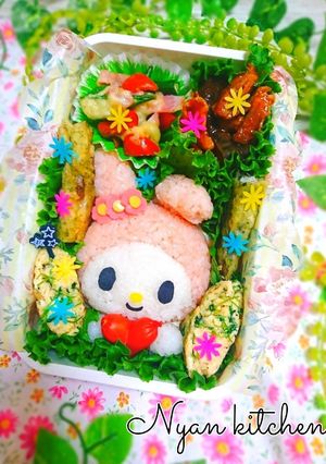 簡単♪『マイメロちゃん♡』おにぎり♪弁当-レシピのメイン写真