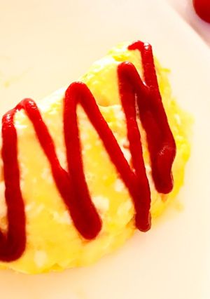 簡単レンジdeチーズオムレツ-レシピのメイン写真