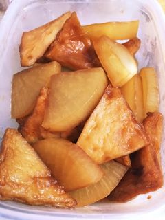 大根とさつま揚げの炒め煮?なの?何これ?-レシピのメイン写真