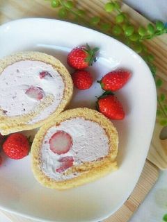 簡単♪♪可愛い❤いちごのロールケーキ-レシピのメイン写真