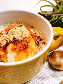 きなこ黒蜜ヨーグルトフルグラ♡簡単♡朝食-レシピのメイン写真