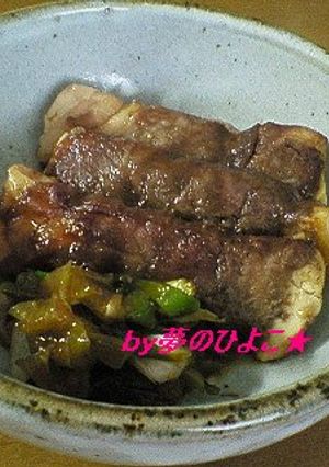 牛肉巻き巻き簡単！肉豆腐-レシピのメイン写真