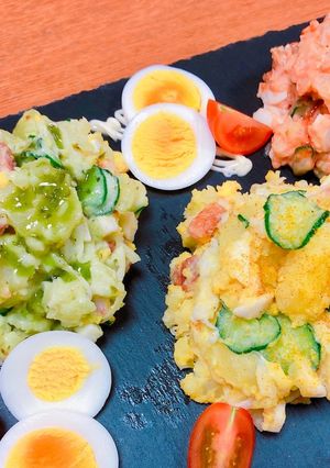 どれも美味しい ３色ポテトサラダ！-レシピのメイン写真