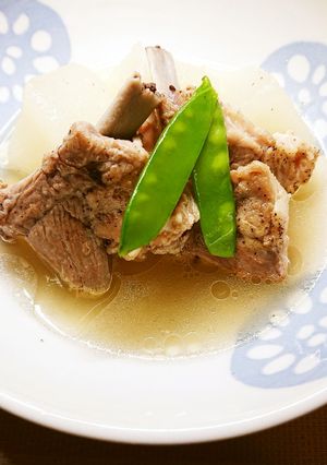 圧力鍋で！スペアリブと大根の昆布茶煮♪-レシピのメイン写真