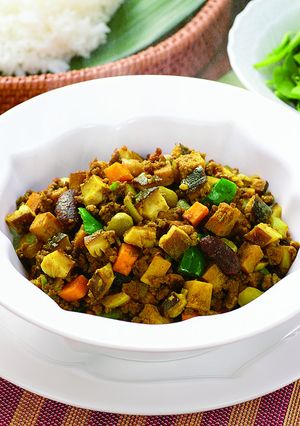 椎茸とこうやのドライカレー-レシピのメイン写真