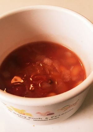 昆布豆でトマトスープ[幼児食]-レシピのメイン写真