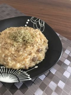 簡単!とろとろ和風チーズリゾット-レシピのメイン写真