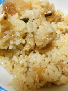 鶏肉と松茸の炊き込みご飯-レシピのメイン写真