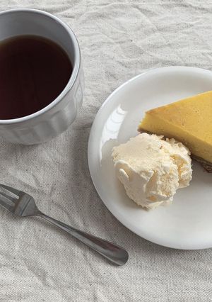 カフェの味♡かぼちゃのチーズタルト-レシピのメイン写真