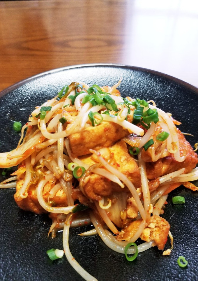 ☆厚揚げ・もやし・キムチ炒め☆-レシピのメイン写真