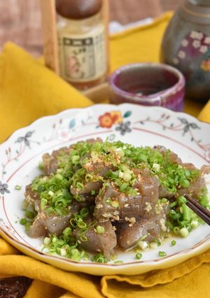 こんにゃくのネギ塩炒め-レシピのメイン写真